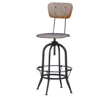 барный стул Industrial Barstool Ply Seat And Back арт.50542