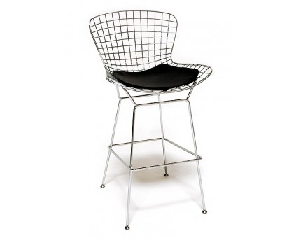 барный стул Wire Side (хром / белый) арт.53267
