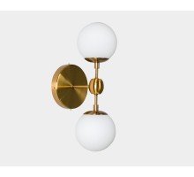 бра Modo Sconce 2 Globes (золотой / белый) арт.12417