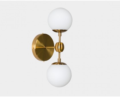 бра Modo Sconce 2 Globes (хром / белый) арт.12418