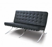 диван Barcelona 2 Seats (белый / кожа) арт.50180