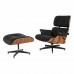 кресло Eames Lounge с оттоманкой (бежевый / кожа) арт.53133
