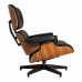кресло Eames Lounge с оттоманкой (бежевый / кожа) арт.53133