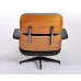 кресло Eames Lounge с оттоманкой (бежевый / кожа) арт.53133