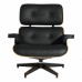 кресло Eames Lounge с оттоманкой (бежевый / кожа) арт.53133