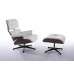 кресло Eames Lounge с оттоманкой (бежевый / кожа) арт.53133