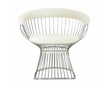 кресло Platner Lounge (золотой / белый) арт.56601