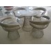 кресло Platner Lounge (золотой / белый) арт.56601