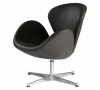 кресло Swan нат. кожа (белый) арт.53165