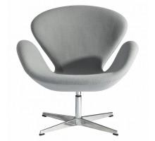 кресло Swan текстиль (голубой) арт.53024
