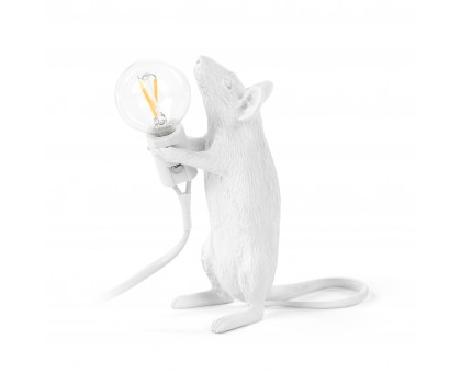 лампа настольная Mouse Lamp Standing (D20 H30 / белый) арт.17212