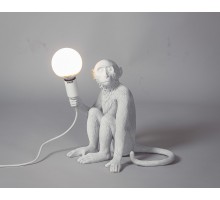 лампа настольная The Monkey Lamp Sitting Version (белый) арт.12263