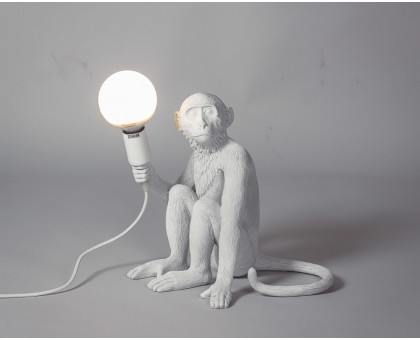 лампа настольная The Monkey Lamp Sitting Version (черный) арт.19965