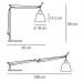 лампа настольная Tolomeo (L110 см, D20 см) арт.10633