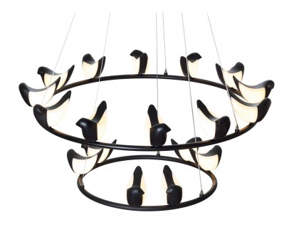люстра Creative Bird Chandelier 12+6R (черный) арт.14586