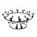 люстра Creative Bird Chandelier 12+6R (черный) арт.14586