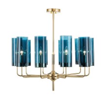 люстра Glass Tube Chandelier 10 (синий) арт.17443