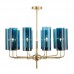 люстра Glass Tube Chandelier 10 (янтарный) арт.17444