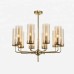 люстра Glass Tube Chandelier 10 (янтарный) арт.17444