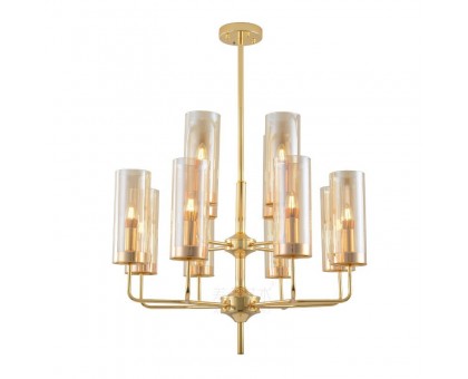 люстра Glass Tube Chandelier 12 (янтарный) арт.17517