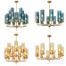 люстра Glass Tube Chandelier 12 (янтарный) арт.17517