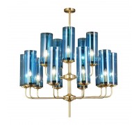 люстра Glass Tube Chandelier 15 (янтарный) арт.18737