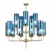 люстра Glass Tube Chandelier 15 (синий) арт.18736