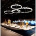 люстра Halo Crystal Pendant Lamp (D180 / серебряный) арт.20456