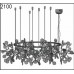 люстра Heracleum the Big O (D125 162 x 0,7Вт / серебряный) арт.17495