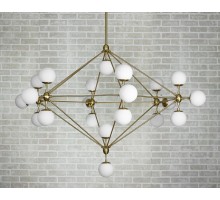люстра Modo Chandelier 21 Globes (золотой / белый) арт.16814