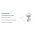 стол кофейный Parabel (H55 D60) арт.50530
