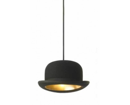 светильник Jeeves Bowler Hat Pendant (черный-золотой) арт.10165