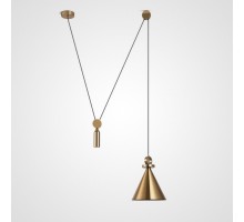 светильник Shape up Pendant Cone Brass арт.18710