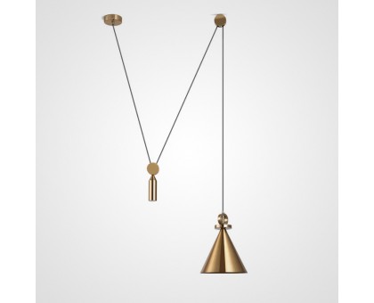 светильник Shape up Pendant Cone Brass арт.18710