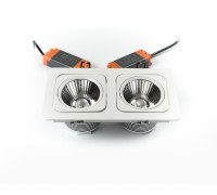 светильник точечный карданный L6129BACOB-2x15W (белый) арт.45199