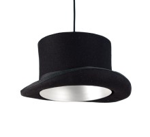 светильник Wooster Top Hat Pendant (черный-золотой) арт.10004