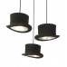 светильник Wooster Top Hat Pendant (черный-золотой) арт.10004